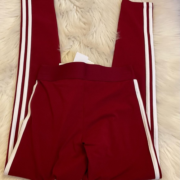 Adidas 3 Stripe Leggings / Tights - NWT - Size XS - Collegiate Burgundy - Picture 12 of 12